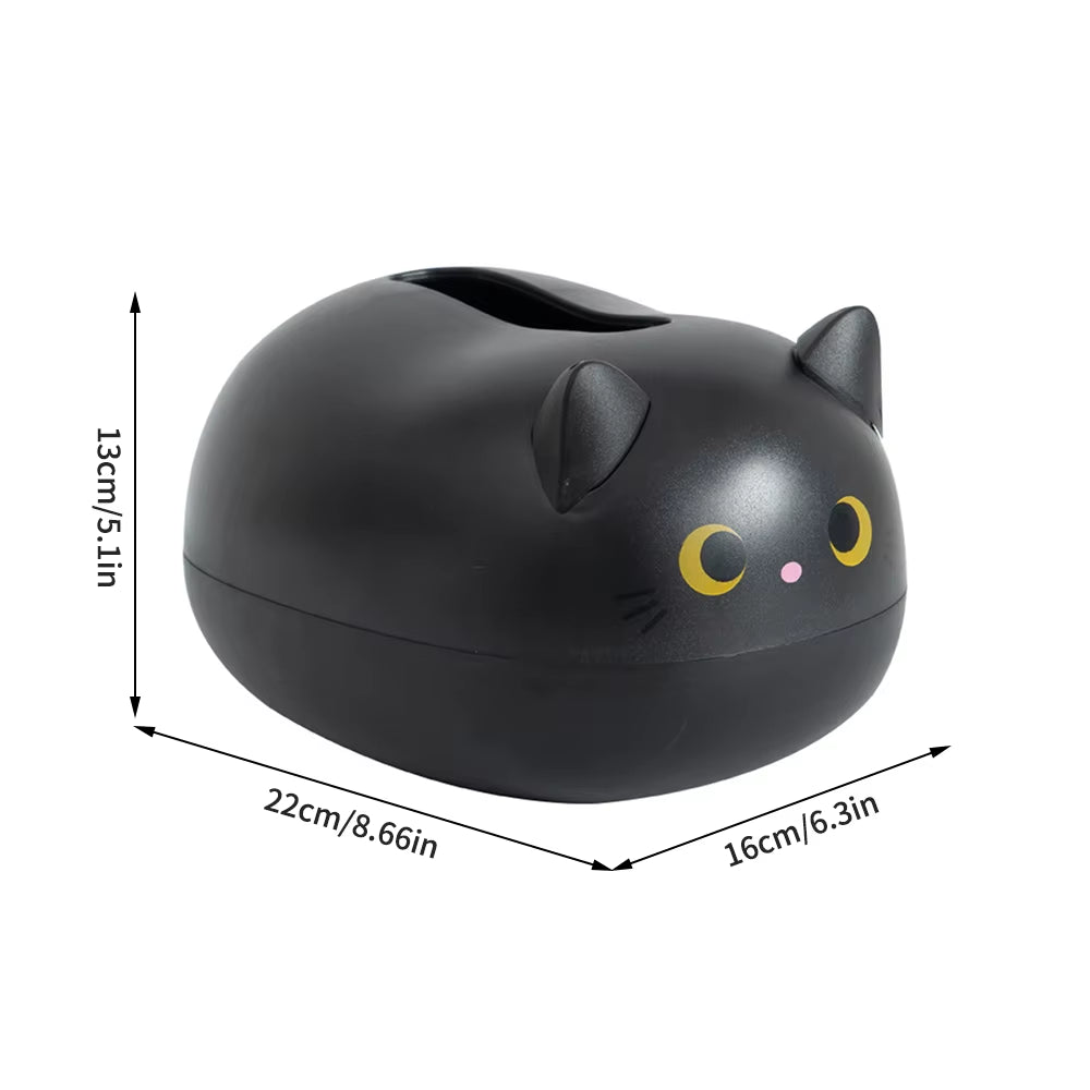 Multi-Functional Cartoon-Themed Tissue Box and Storage Ornament for Home and Dining Room Decor