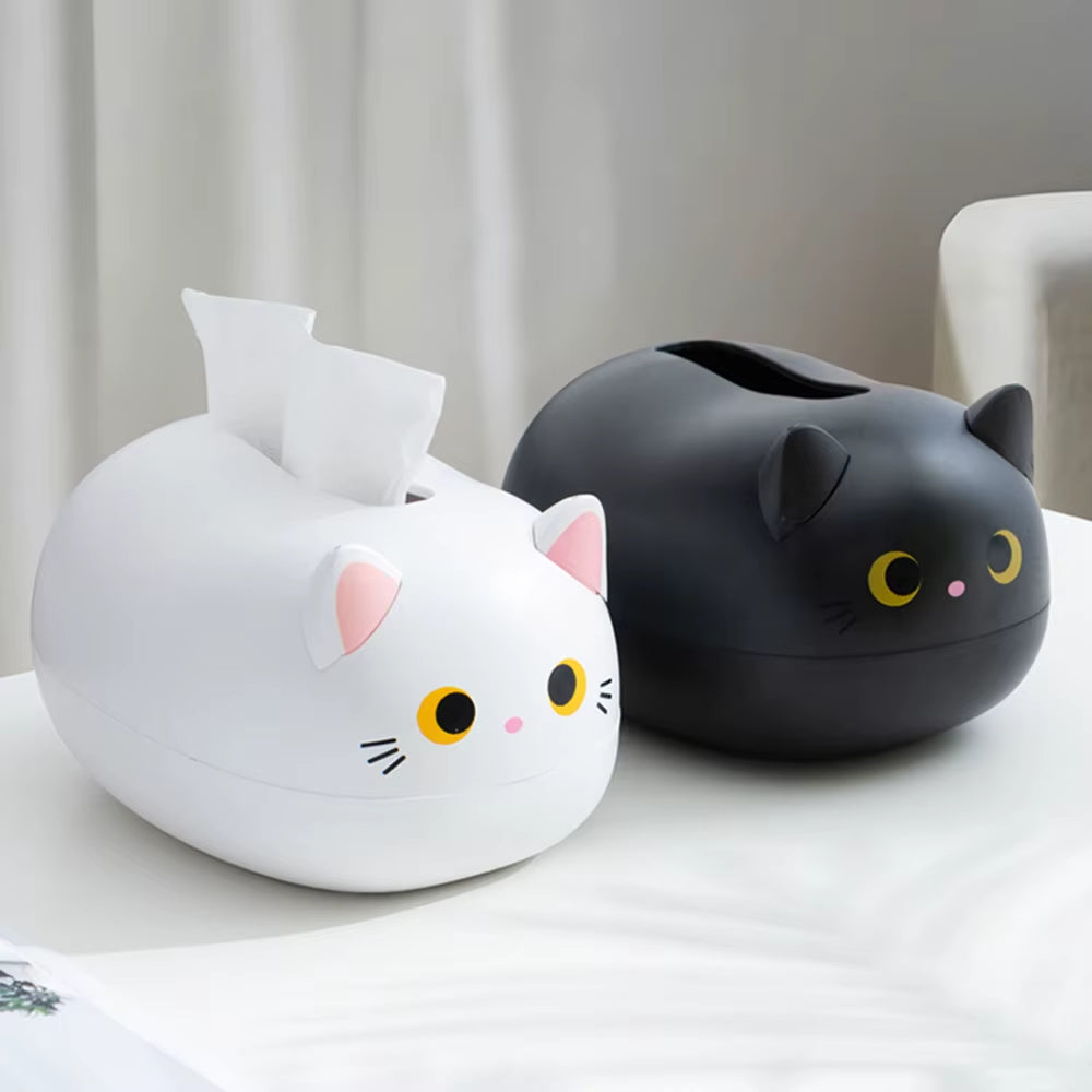 Multi-Functional Cartoon-Themed Tissue Box and Storage Ornament for Home and Dining Room Decor