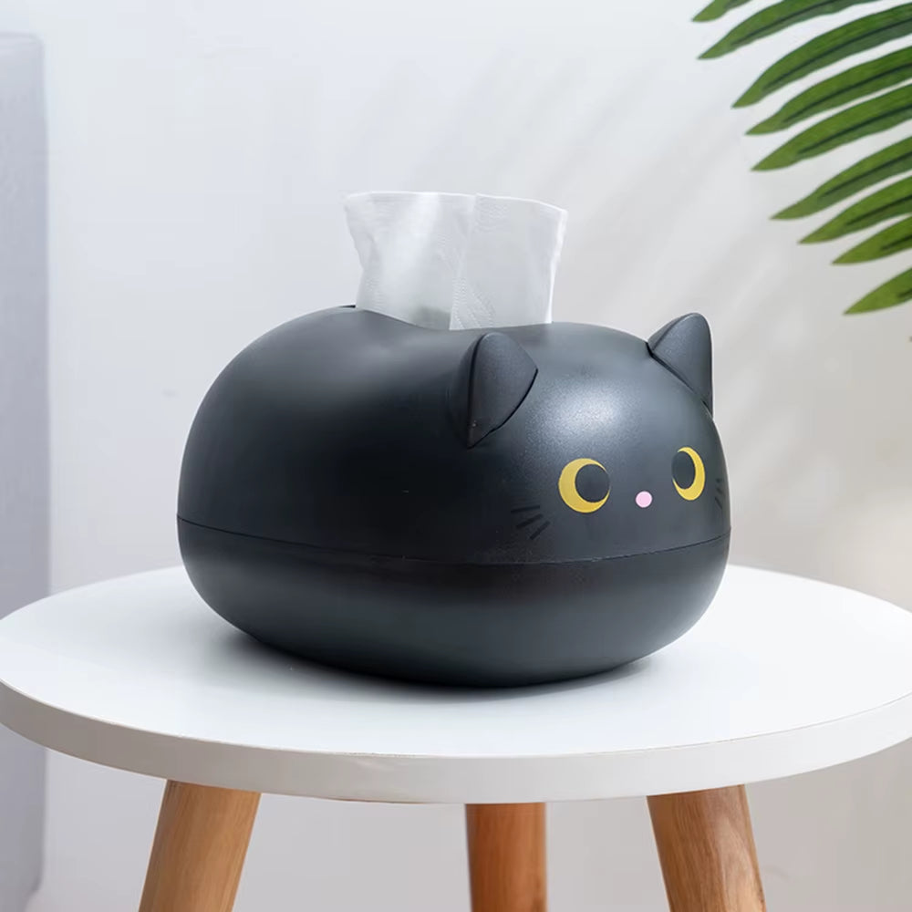 Multi-Functional Cartoon-Themed Tissue Box and Storage Ornament for Home and Dining Room Decor
